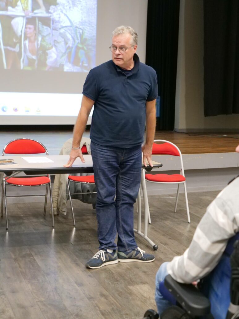 Valéy colin en démonstration des pas de base